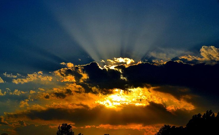 burst of sunlight